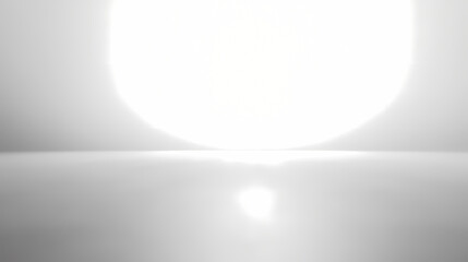 Studio Spotlight:  A bright, minimalist backdrop with a soft, diffused light source creating a clean, elegant, and versatile scene. 