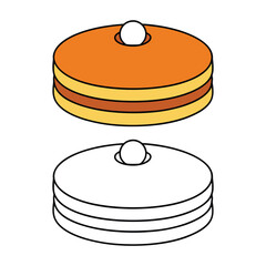 pancake vector illustration