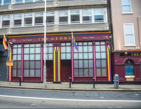 Dublin Ireland december 25th 2024....photo of dublin gay barthe george on georges street
