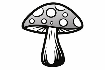 Forest Fantasy Vector Mushroom Logo Design Shroom Symphony Mushroom Icon in Vector
