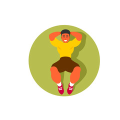 teenager resting on the lawn