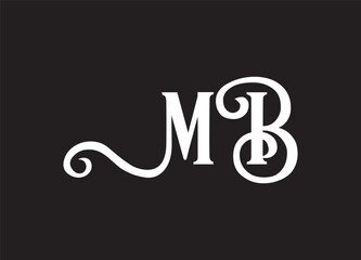 MB Logo Design Vector Template
