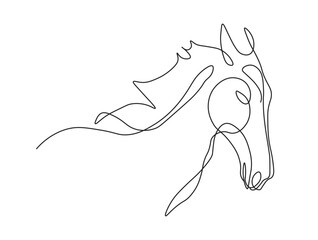 Elegant Horse Portrait Continuous Line Art Illustration.
Beautiful Horse Running Minimalist Line Drawing.
Majestic Horse Sketch Black Linear Art.