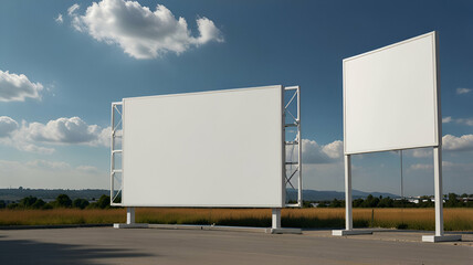 Obraz premium blank billboard on the street
