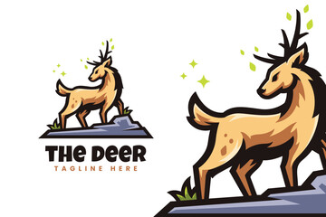 Deer Mascot Logo Design
