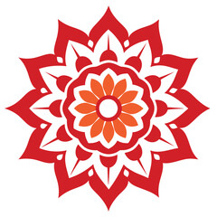 Mandala Color Art Vector Illustration