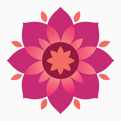 Mandala Color Art Vector Illustration