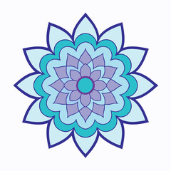 Mandala Color Art Vector Illustration