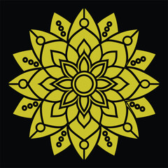 Mandala Color Art Vector Illustration