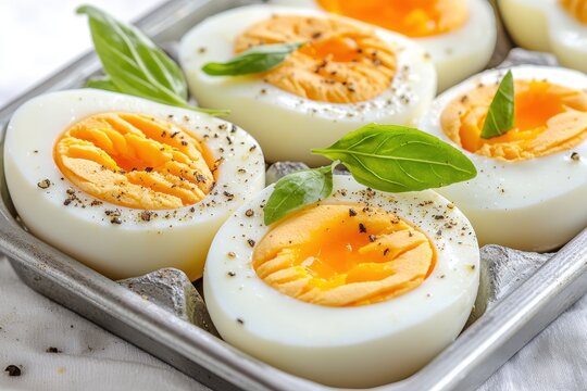 Simple garnish for boiled eggs breakfast table culinary delight home kitchen