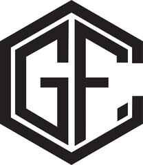 Obraz premium CGF logo design.eps