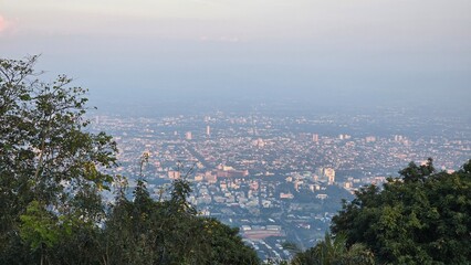 view of the chiang mai from the air