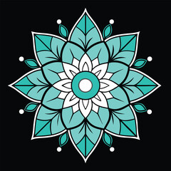 Mandala Color Art Vector Illustration