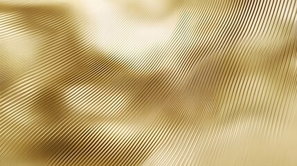 Abstract Golden Wavy Lines Pattern Background