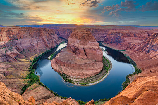 Horseshoe Bend at Sunset
