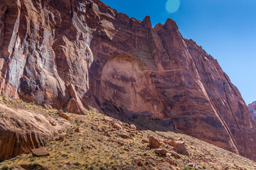 Arch Formation in Canyon Wall