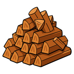 pile of  wood