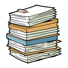 pile of  book