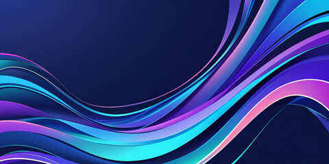 Naklejka premium Blue Wave Abstract Background