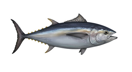 Tuna Fish, Swimming Water Animal, Swim Nature Wildlife Image, Isolated Transparent PNG