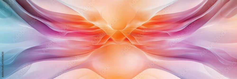 Aufkleber abstract fractal patterns in vibrant colors for creative designs and text placement. generative ai