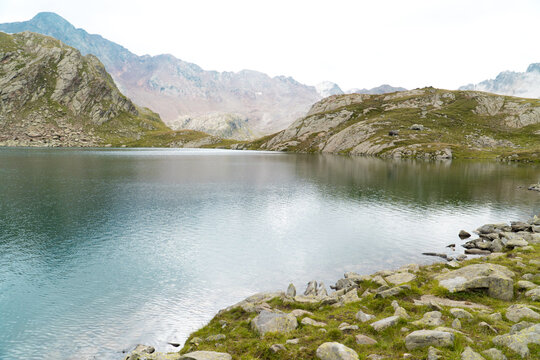 Schwarzsee, Bergsee im Passeirtal in S&uuml;dtirol, Italien