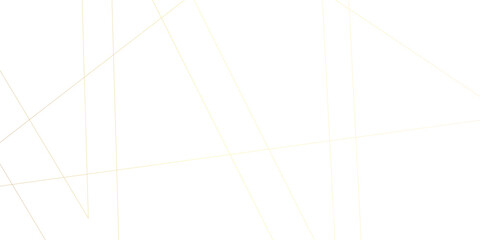 Abstract luxury gold geometric random chaotic lines with many squares and triangles shape on white background.