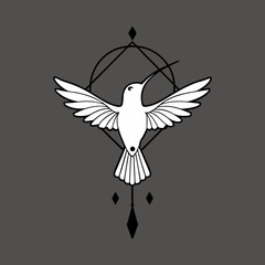 flying bird silhouette