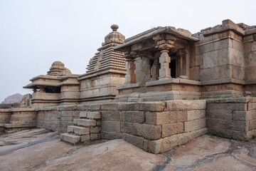 Fototapeta premium Hemakuta Hill Temple Complex in Hampi. India