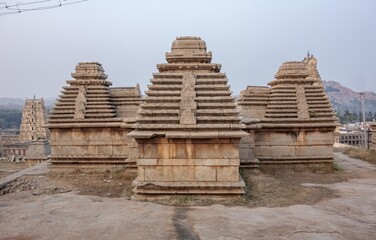 Fototapeta premium Hemakuta Hill Temple Complex in Hampi. India