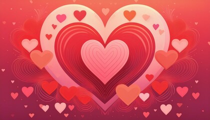 Valentine’s Day-themed wallpaper featuring heart-shaped patterns, soft gradients, and romantic symbols like cupid arrows or intertwined hearts.