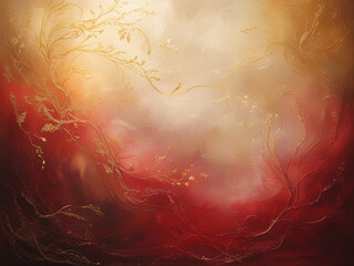 Red And Golden Abstract Background
