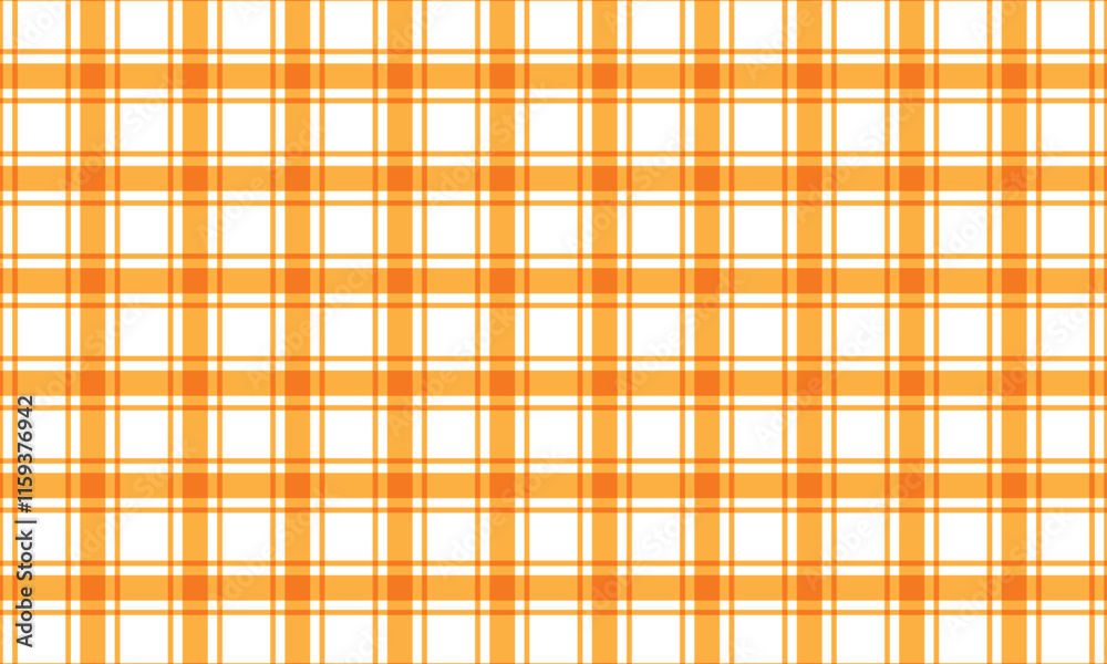 Aufkleber abstract simple decorative orange thin and thick plaid line pattern.