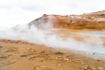 Hverarönd geothermal erea in iceland