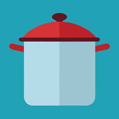 Cooking Pot  High Quality Agricultural and Kitchen Equipment Illustrations for Creative Projects