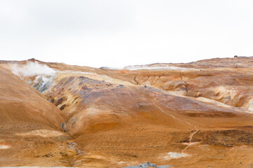 Hverarönd geothermal erea in iceland