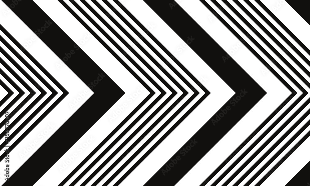 Poster abstract simple decorative black thin and thick line pattern.