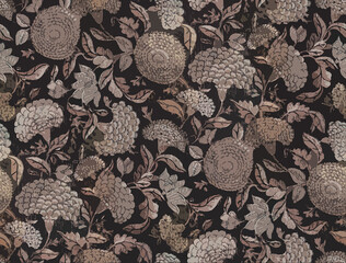 allover flower and geometrical  allover seanless design for printing