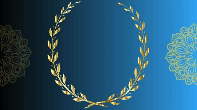 golden Blue and Gold Traditional Indian Wedding Save the Date Video