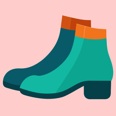 ankle boot vector design