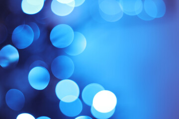 Blue light bokeh abstract background © Coffeeandgraphics