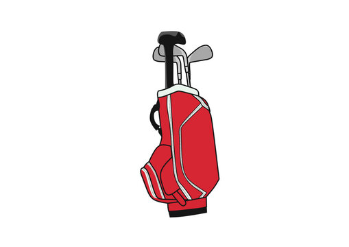 Vector golf bag png 