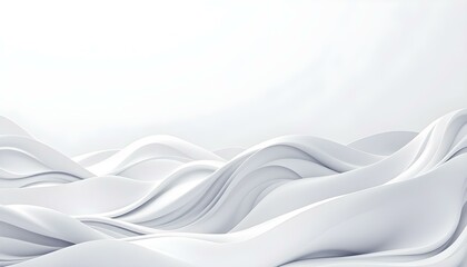 White silver soft wavy universal background for business presentation. Abstract flowy elegant pattern. Abstract flowy elegant pattern. Modern futuristic white and gray background. Abstract wavy