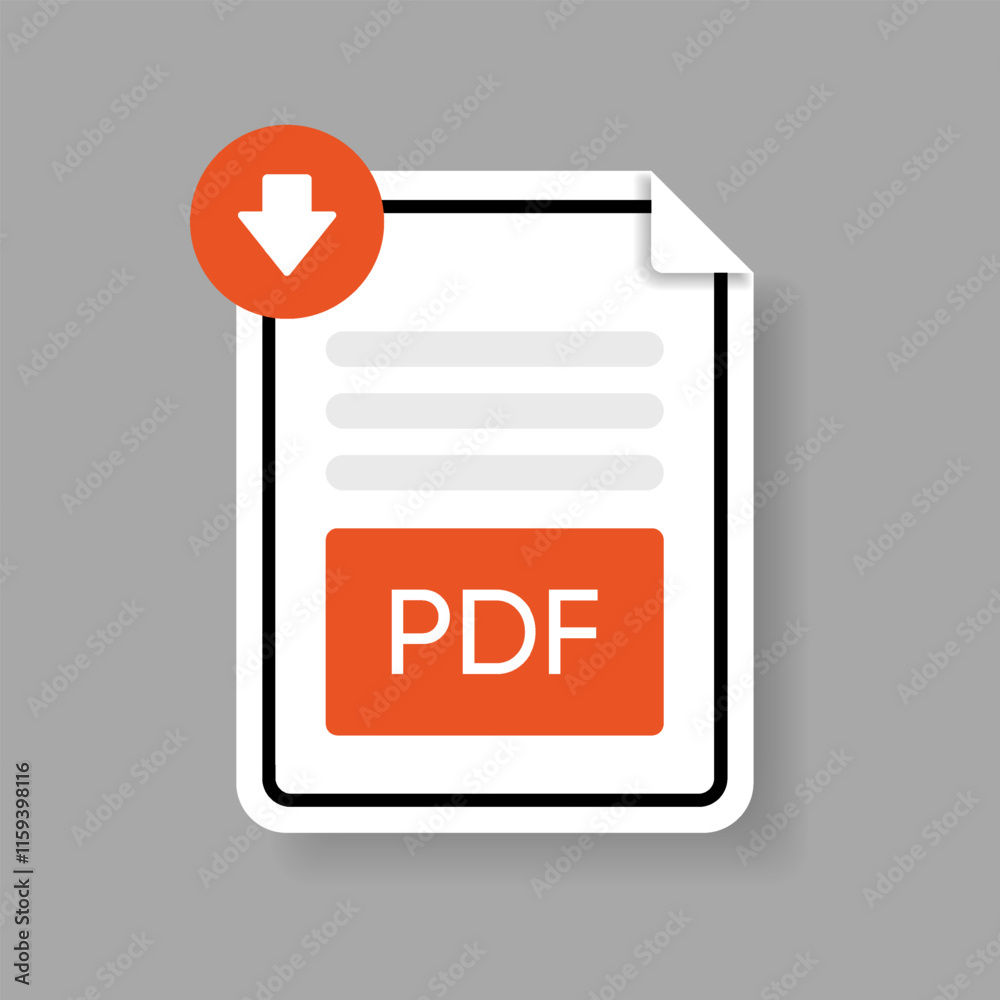 Poster Download button icon. Upload icon. Down arrow bottom side symbol. Click here button. Save cloud icon push button for UI UX, website, mobile application. Download pdf file button
