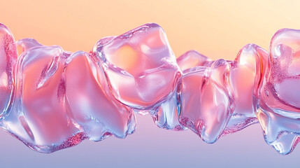 Frosted, semi-transparent overlays with bright accents.


