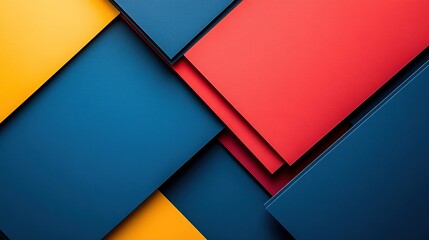 Fototapeta premium Bold layers of colored sheets create dynamic visual impact with
