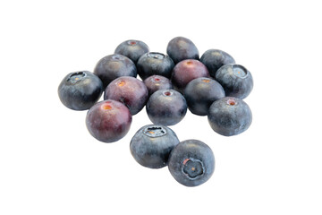 blueberries isolated on transparent background