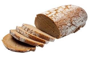 sliced bread isolated on transparent background