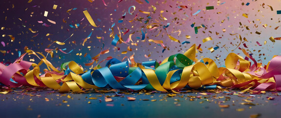 Confetti and streamers.