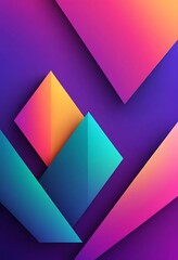 Abstract Colorful Geometric Shapes Design